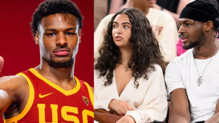 NBA Player Bronny James spotted with his girlfriend