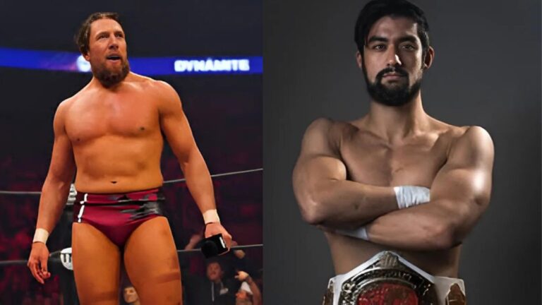 Bryan Danielson and Wheeler Yuta in different frame
