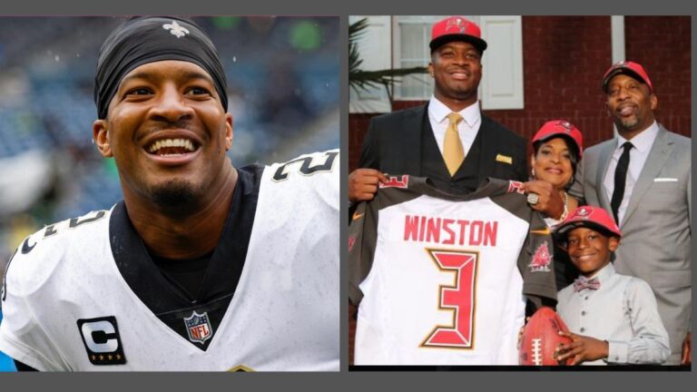 Jameis Winston with his family