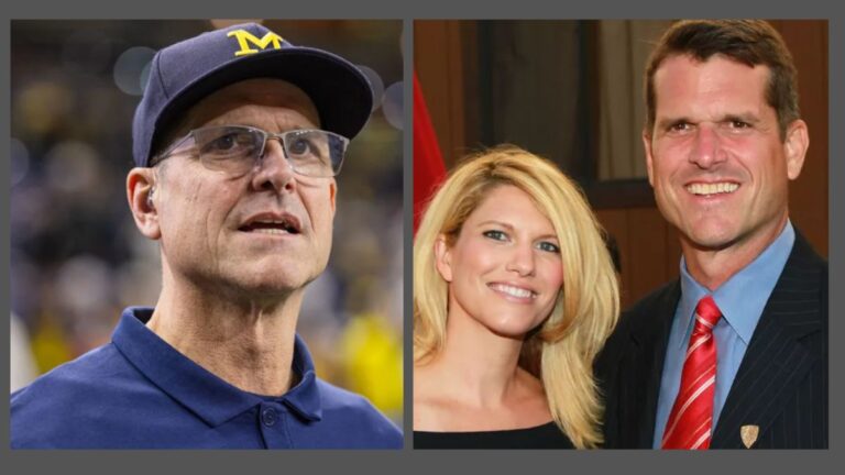 Jim Harbaugh with his wife Sarah Feuerborn Harbaugh