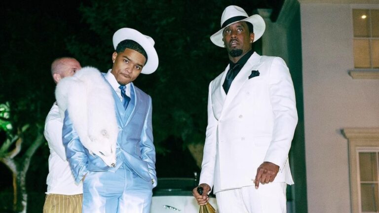 Justin Combs with his father Diddy