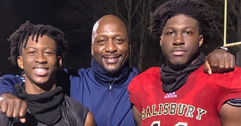 Josh walker and his brother, Deuce, with their father-Curtis walker