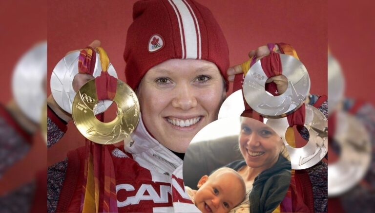 A six-time medalist, Cindy Klassen is raising two kids with her husband, Matt