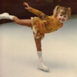 A young Tonya Harding practicing at the Lloyd Center in Portland, Oregon