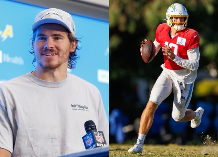 NFL Star Justin Herbert Remains Private About His Love Life and focuses on football instead of Rumors