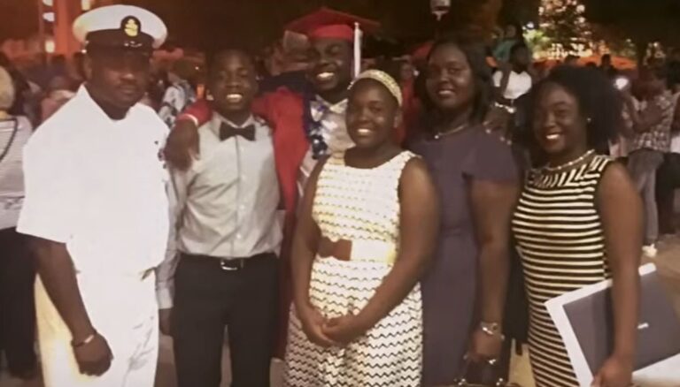 Boise State Running Back Ashton Jeanty (Second From Left) Pictured With His Parents Harry And Pamela (Second From Right) And His Three Siblings