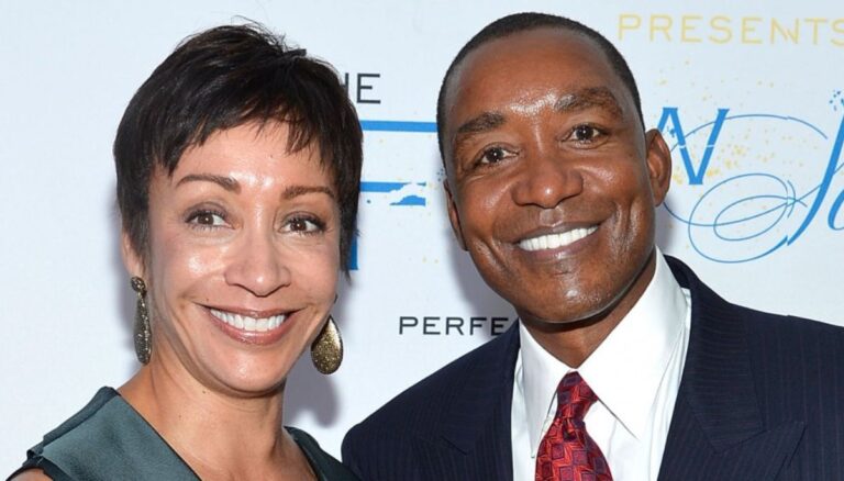 Isiah Thomas and his wife, Lynn Kendall