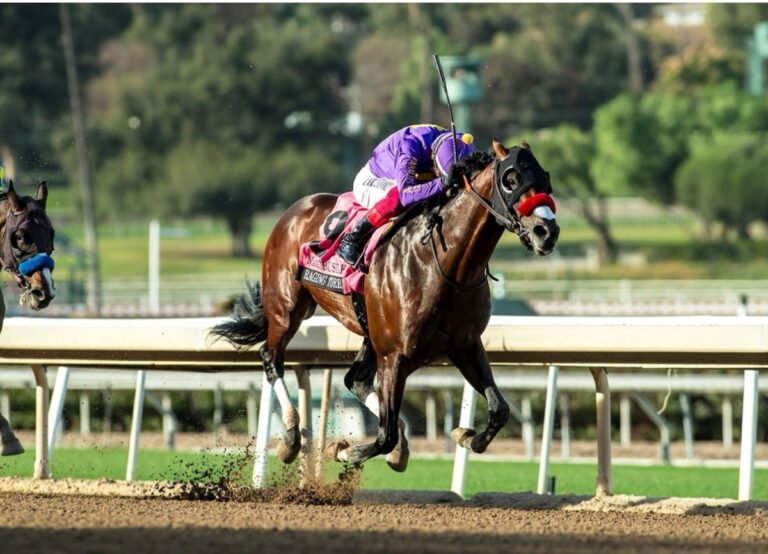 Raging Torrent Stuns Kentucky Derby Champion Mystik Dan On Day One At Santa Anita, Winning The Grade 1 Malibu Stakes
