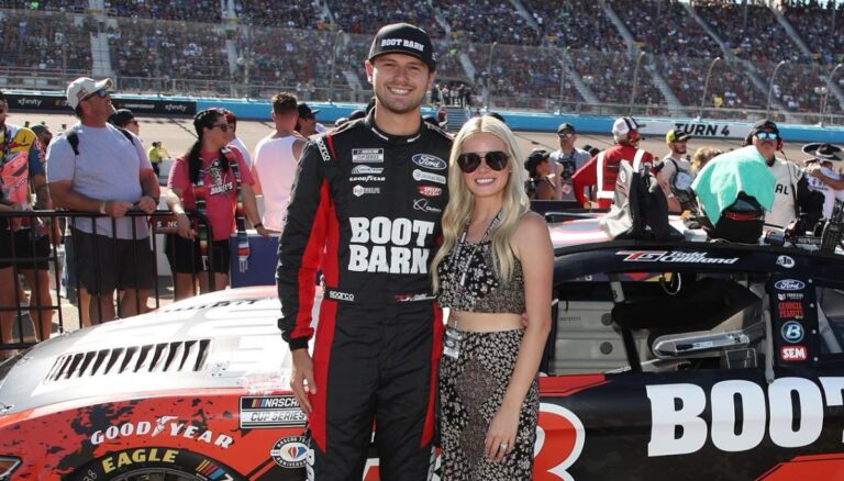 Todd Gilliland with his wife, Marissa Gilliland