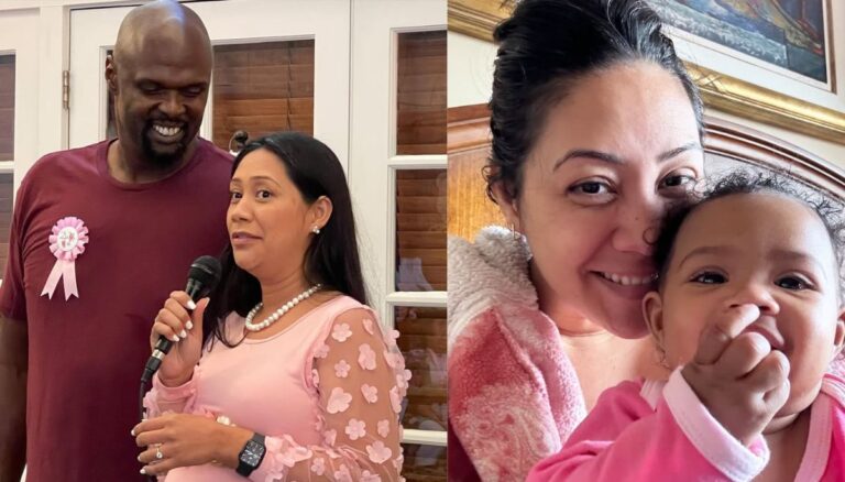Adonal Foyle and his partner Mercy Cardelon with their daughter Elizabeth