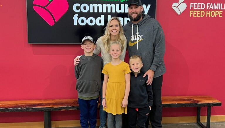 Ben Roethlisberger with his wife Ashley Harlan and three children