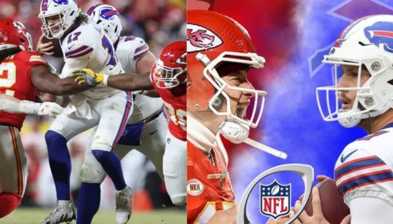Buffalo Bills and Kansas City Chiefs during the AFC Championship