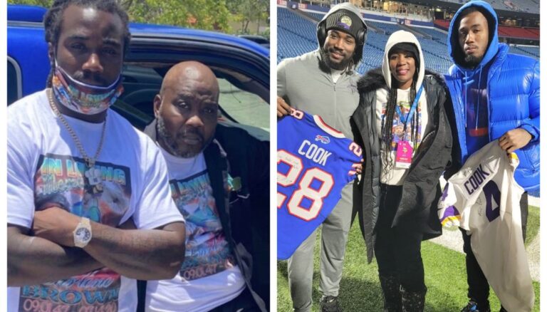Buffalo Bills Running Back James Cook Shared A Strong Bond With His Parents Varondria White And James Cook Sr