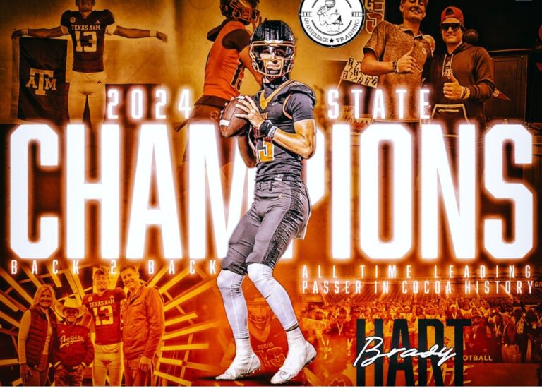Cocoa QuarterBack Brady Hart Has Been Honored As Florida Dairy Farmers' 2024 Mr. Football