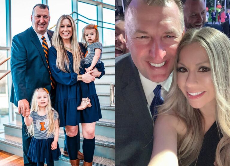 Football Head Coach Of The University Of Illinois Urbana Bret Bielema Met His Wife, Jennifer, At Wynn Casino In LA