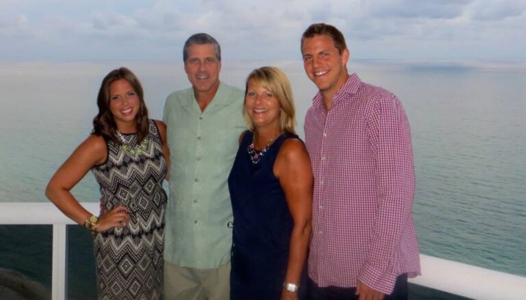 Former Wizards Coach Randy Wittman Pictured With His Wife Kathy Wittman And Their Two Kids Lauren And Ryan Wittman