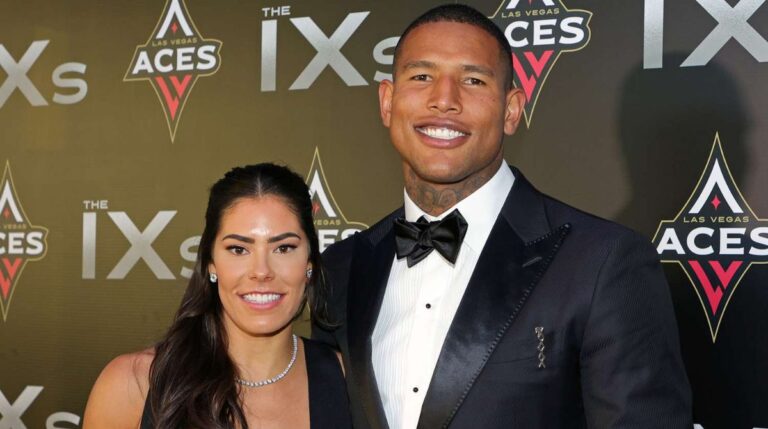 Kelsey Plum and her ex husband Darren Waller