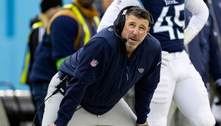 Mike Vrabel as the head coach of Tennessee Titans