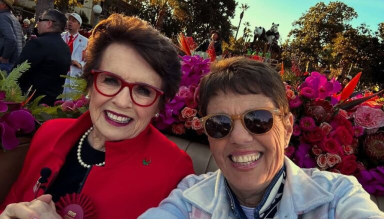 Tennis Legend Billie Jean King Pictured With Her Wife And Former Tennis Player Ilana Kloss At The Rose Parade In January 2025