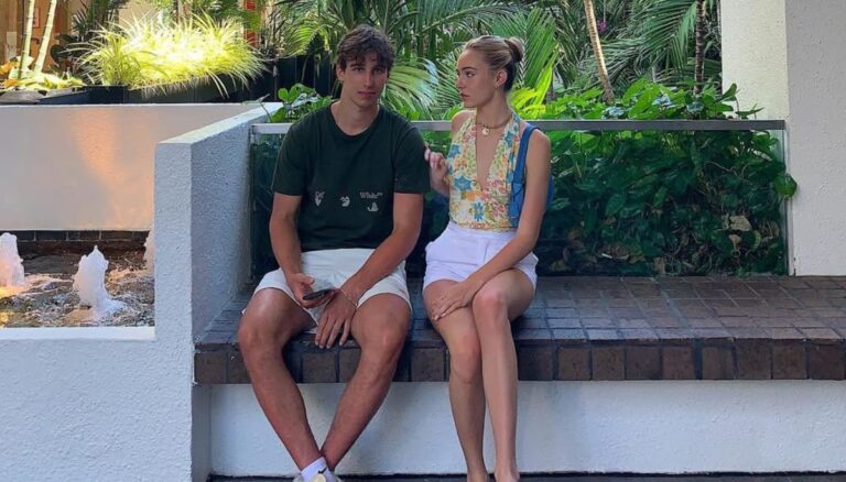 Dylan Cozens with his rumored girlfriend Julia Berry