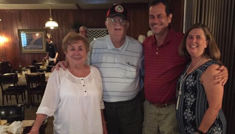 Former Central Catholic Basketball Coach John Snyder Pictured With His Wife, Sandra Snyder, And His Son, Mark and Daughter-in-Law, Maria Snyder