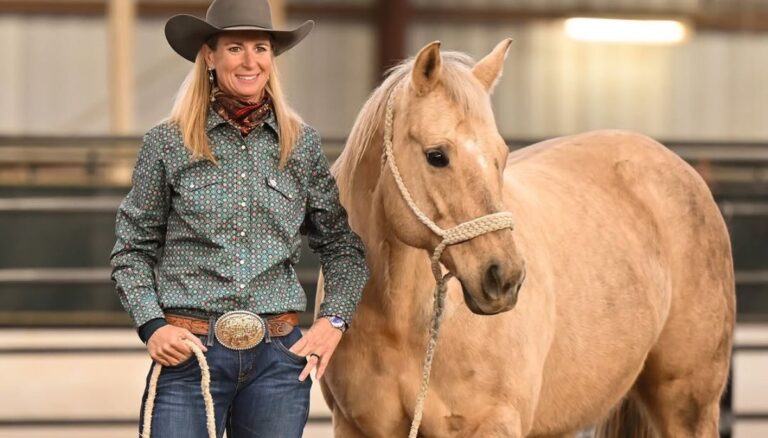 Legendary Cowgirl Sherry Cervi Pictured At The Las Vegas Convention Center In December 2023