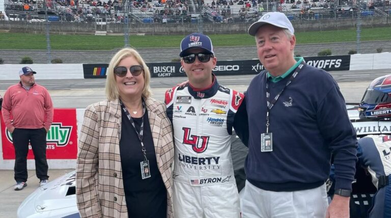 William Byron with his Parents
