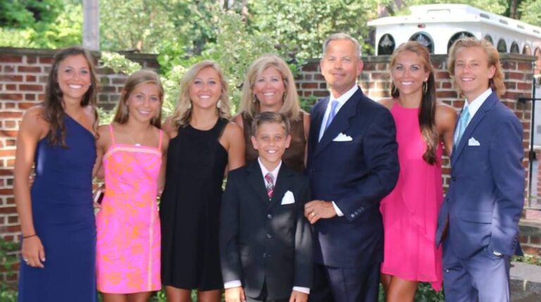 Meredith Gaudreau with her Parents and siblings