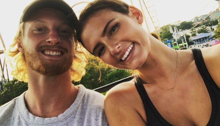 NHL star Kyle Connor with his wife Ally Petack Connor