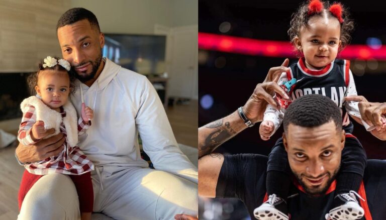 NBA star Norman Powell with his niece
