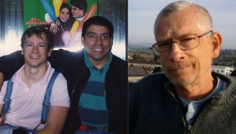 Late Roger Brigham with his husband when they were young