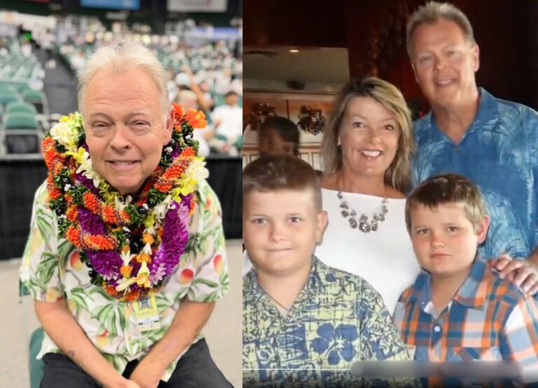 UH Football And Basketball Voice Bobby Curran Survived By His Wife Jo And Two Sons Max And Finn
