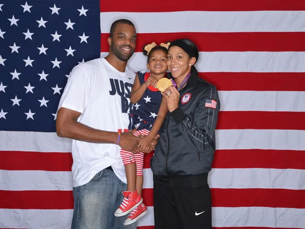 Candace Parker and Shelden Williams with daughter Lailaa before their split