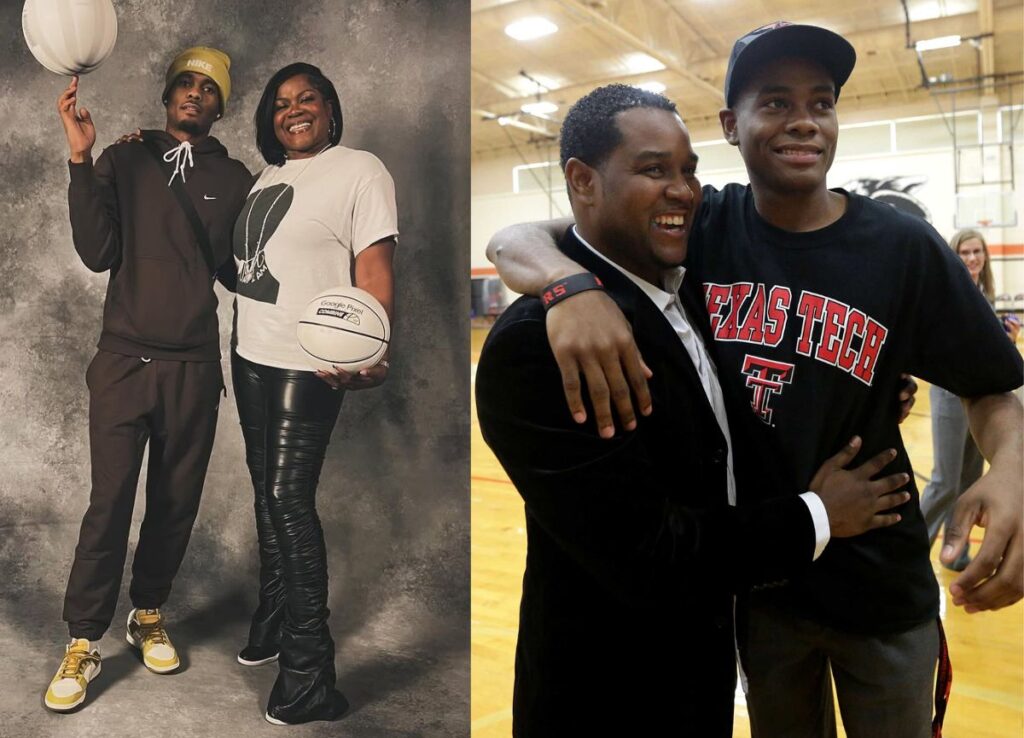Sheryl Swoopes and Eric Jackson with their son, Jordan.