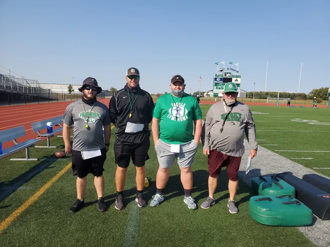 Four North coaches, from the left Travis Wray, Joey Paridaen, Eric Schnur and Danny Tieken