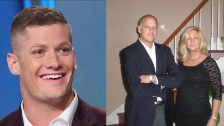 Carl Nassib's parents Gilbert and Mary Nassib are former athletes