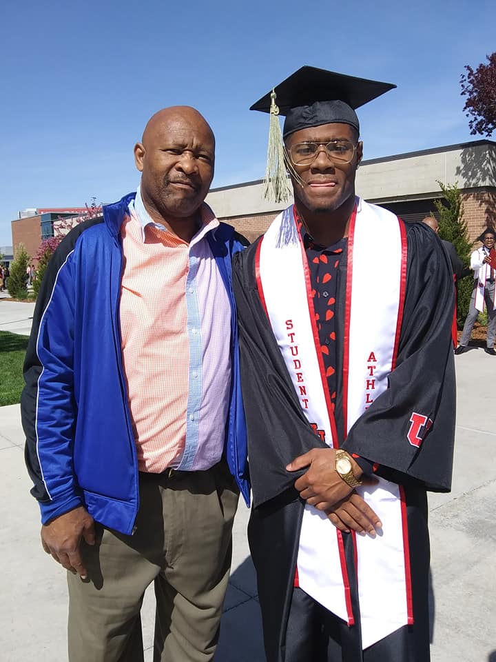 Father and son, Terrell Burgess and Tyrone Burgess.