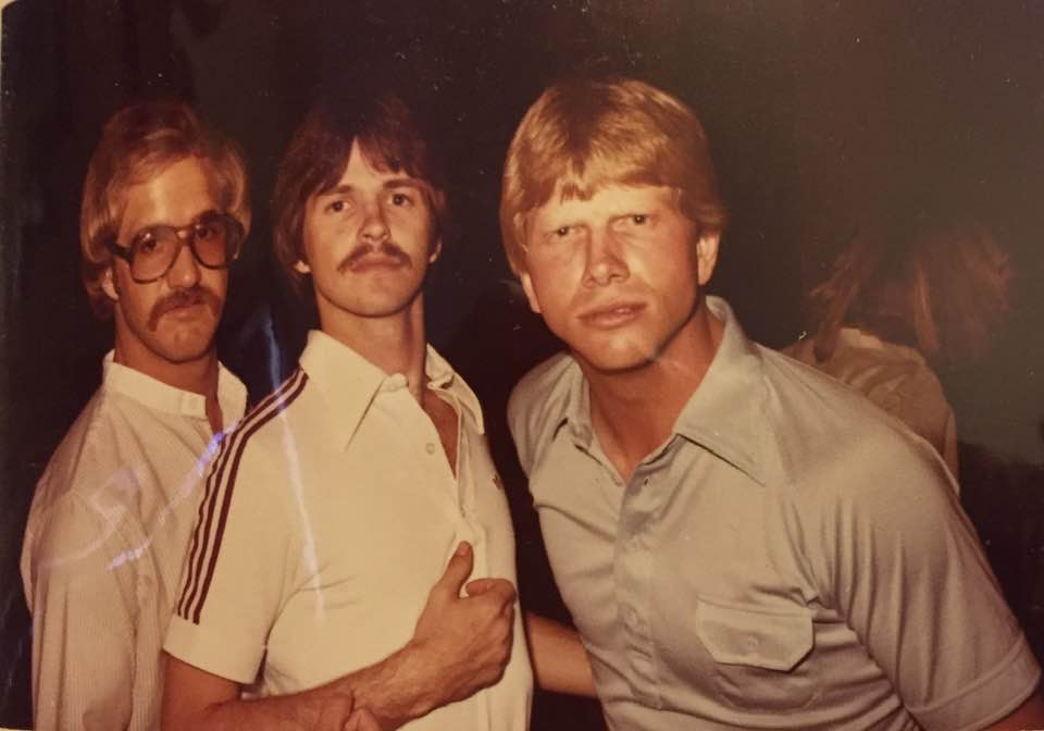 Jerry Kuntz with his friends during their college days.