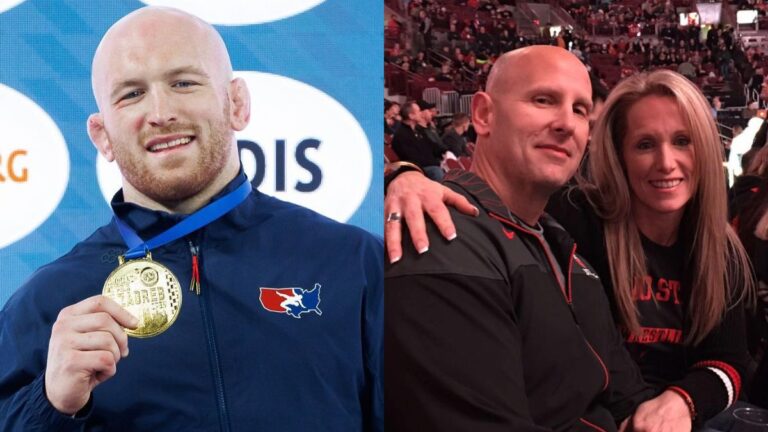 Kyle Snyder's parents Steve and Tricia are fromer athletes