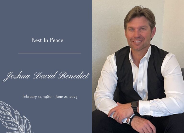 Joshua Benedict Death