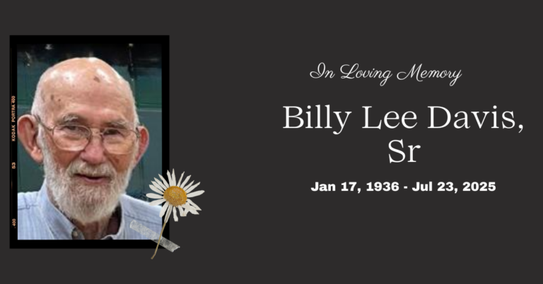 Billy Lee Davis Death