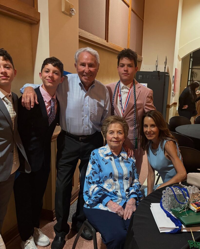 Corso couple with their daughter Diane and their grandchildren.
