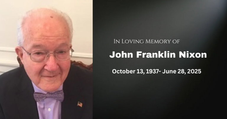 John Franklin Nixon Death