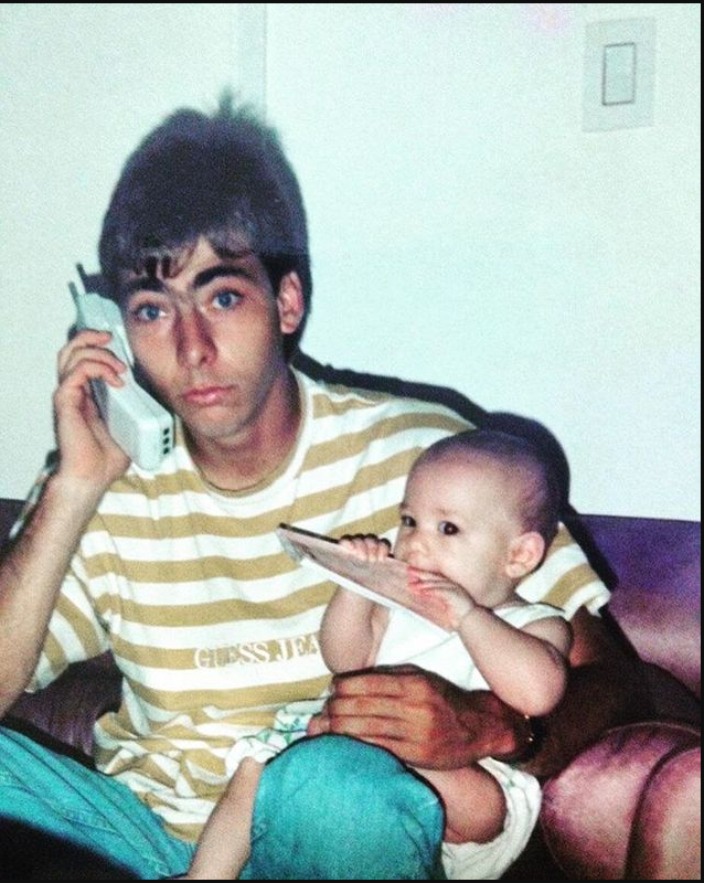 Sofia Vergara's brother Rafael with his daughter Claudia Vergara.