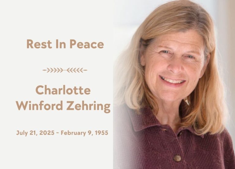 Charlotte Zehring Death