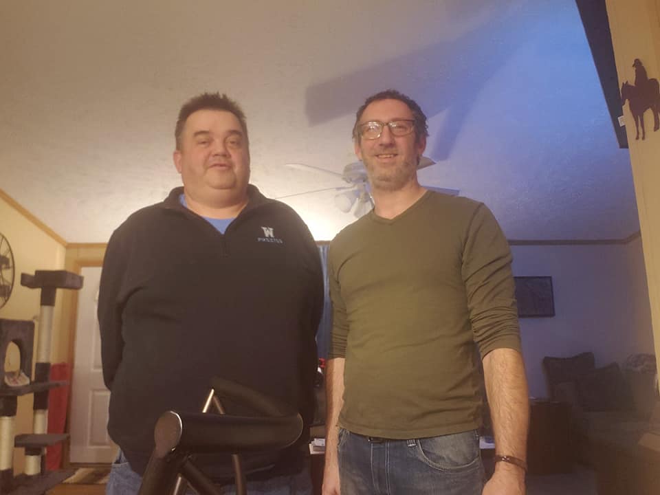 Coach Ron Todd on left