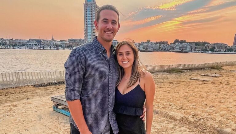 Dean Kremer is currently in a relationship with his girlfriend, Marlee