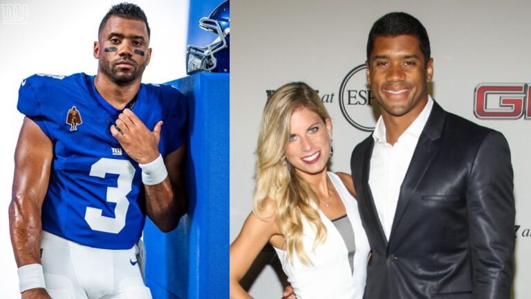 A picture of Russell Wilson and Ashton Meem from when the spousal support news was making headline.