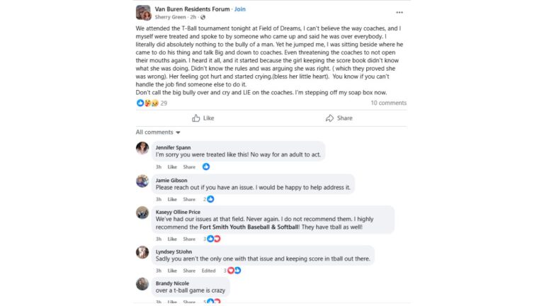 Van Buren T-Ball Tournament Controversy