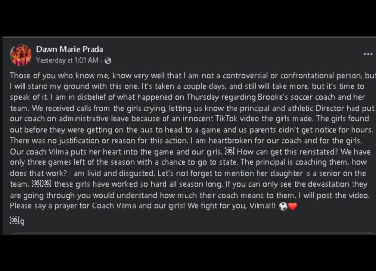 ‘I am heartbroken for our coach and for the girls’- Santa Fe Soccer Coach Suspended Over Team TikTok Video Sparks Parent Outrage and Reinstatement Calls.